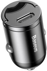 Baseus Tiny Star Mini VCHX-B0G Szellőzőre Szivargyújtós Autós Töltő - B0 B, Sötétszürke