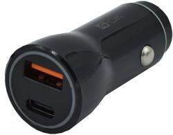 Blautel 4-Ok Autós Töltő Usb+type-C Aljzat 20w, Pd Gyorstöltő, Fekete