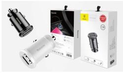 Baseus Grain 3, 1A dual USB fekete autós töltő (BAS276512)