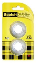 3M 136-1263R2 Scotch kétoldalas ragasztószalag 12 mm x 6, 3 fm 2db / csomag