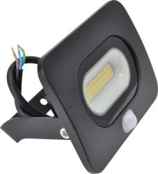 TRACON Smd Fényvető Mozgásérzékelővel, Fekete 220-240 V Ac, 20 W, 4000K, Ip65, 1600 LM, 110°, 3-10M, EEI=G
