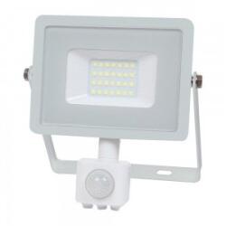 V-TAC Mozgásérzékelős Led Reflektor - Samsung Chip, 20 Watt, Hideg Fehér, Fehér