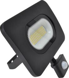 TRACON Smd Fényvető Mozgásérzékelővel, Fekete 220-240 V, 50 W, 4000K, Ip65, 4000 LM, 120°, 10S-7Min, 3-10M, EEI=G