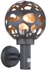 GLOBO Globo 31805S- Kültéri fali lámpa érzékelővel HILARIO 1xE27/15W/230V IP44 GL6643 (GL6643)