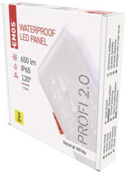 EMOS LED panel VIXXO beépíthető 7, 5W 650lm IP65 term. fehér (ZV2122)
