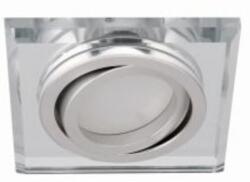 Kanlux LED lámpatest , spot keret , GU10/MR16 , beépíthető , billenthető , ezüst, üveg , MORTA , CT-DTL50-SR (26718)