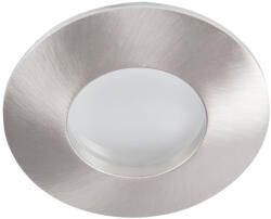 Kanlux GU10, IP44/20, Ø83 mm, matt króm, alumínium házas, kerek mennyezeti spot lámpatest, QULES (26304)