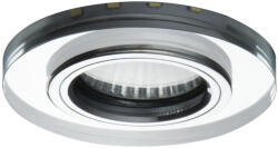 Kanlux GU10, IP20, Ø90 mm, ezüst, üveg házas, kerek mennyezeti spot lámpatest, SOREN (24416)