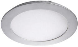 Kanlux süllyesztett lámpatest, 12W, 660 lm, Ø169 mm, 110°, 4000K, IP44, kerek, ezüst, alumínium házas, ROUNDA V2LED (28930)
