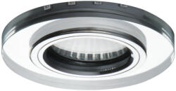 Kanlux GU10, IP20, Ø90 mm, ezüst, üveg házas, kerek mennyezeti spot lámpatest, SOREN (24411)