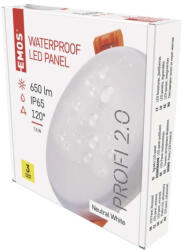 EMOS LED panel VIXXO beépíthető 7.5WW 650lm IP65 term. fehér (ZV1122)