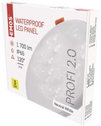 EMOS LED panel VIXXObeépíthető 19W 1700lm IP65 természetes fehér (ZV1152) - mi-one