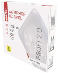 EMOS LED panel VIXXO beépíthető 13.5W 1250lm IP65 természetes fehér (ZV2142) - mione