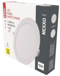 EMOS LED süllyesztett lámpatest NEXXO, kerek, fehér, 18W, természetes fehér (ZD1145) - mi-one