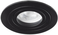 Kanlux Gx5, 3, 12V, IP20, Ø92 mm, matt fekete, alumínium házas, kerek, 30°-ban állítható mennyezeti spot lámpatest, SEIDY (19457)