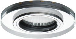 Kanlux GU10, IP20, Ø90 mm, ezüst, üveg házas, kerek mennyezeti spot lámpatest, SOREN (24410)