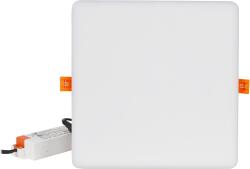 TRACON Védett, Beépíthető LED Mélysugárzó, Négyzetes 230 VAC, 10 W, 4000 K, 920 LM, Ip66, D=125X125 mm, EEI=F