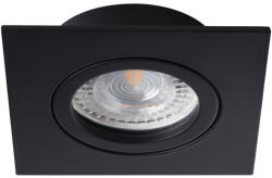 Kanlux Gx5, 3, 12V, IP20, 82x82 mm, fekete, alumínium házas, szögletes, 30°-ban állítható mennyezeti spot lámpatest, DALLA (22433)