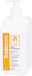 Bradoline Kézfertőtlenítő szer, higiénés, pumpás, 500 ml, BRADOMAN Soft (KHT874) (10831)