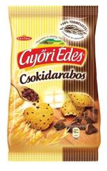 Győri Keksz, 150 g, GYŐRI "Győri édes", csokidarabos 11040271 (11040271)