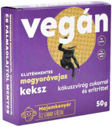 majomkenyér mogyoróvajas vegán keksz 50g - totalvital