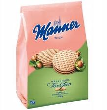 Manner Vienna Hazelnut Tartlets Mogyoró ostya 400g De