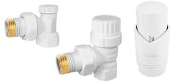 FERRO sarok dekoratív termosztát szett, 1/2" , fehér (ZTM31WH)