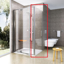 RAVAK Walk-in, Ravak Pivot PPS-100 szatén fix oldalfal 90GA0U00Z1 - zuhanykabin