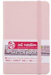 Royal Talens Art Creation Sketch Book rajz- és vázlatfüzet, 140 g, 80 lap - 9x14 cm, pasztell pink