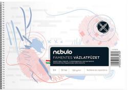 Nebulo Nebulo: Spirálos famentes vázlatfüzet B4 32 lapos