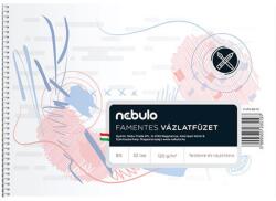 Nebulo Nebulo: Spirálos famentes vázlatfüzet B5 32 lapos