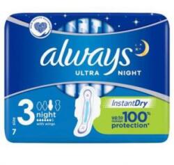 Always Ultra Night szárnyas egészségügyi betét (3-as méret) 7 db