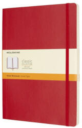 Moleskine Notesz Qp621F2 Puha Skarlát Piros XL Vonalas