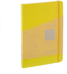 Fedrigoni Ecoqua Plus 80 Lapos A5 Négyzetrácsos Notesz - Sárga