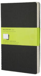 Moleskine Jegyzetfüzet Cahier 3 Darab Qp318 Fekete L Sima