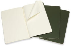 Moleskine Jegyzetfüzet Cahier 3 Darab Ch018K15 Mirtusz Zöld L Sima