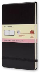 Moleskine Notesz sima MOLESKINE ARTMM804 "L" fekvő keményfedeles watercolour fekete 7490153000 (7490153000)