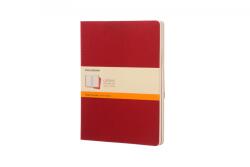 Moleskine Jegyzetfüzet Cahier 3db Ch121 Piros "xl" Vonalas (7500096004) (7500096004)