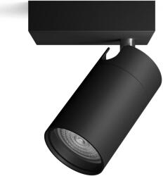 Philips Idris spotlámpa, 1xGU10 max. 5W, fürdőszobához, mennyezetre/falra szerelhető, IP44, 8x11x10 cm, fém, fekete
