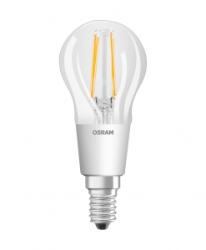 OSRAM GLOWdim LED fényforrás kisgömb E14 4.5W filament meleg fehér (4058075809055)