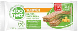 Abonett Extrudált kenyér ABONETT Sandwich gluténmentes sajttal és snidlinggel 26g