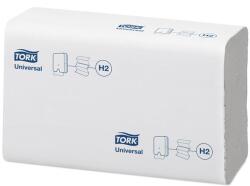Tork Kéztörlő, Interfold hajtás, 2 rétegű, 237 lap, H2 rendszer, Universal, TORK Xpress Multifold , fehér (150299) - tabexpress