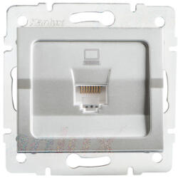 Kanlux 25226 LOGI Miniatura LOGI 02-1390-043 sr - MOWIONMiniatura schematu LOGI 02-1390-043 sr Szimpla számítógép-csatlakozó (2x RJ45Cat 5e Jack) (25226-55430)