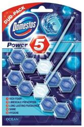 Domestos WC fertőtlenítő, 2 db-os, DOMESTOS "Power 5", óceán (KHT539) - jatekotthon