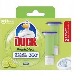 DUCK Fresh Lime Discs Wc zselés korong 12 db 72ml (2 x 36 ml) (5000204608618)