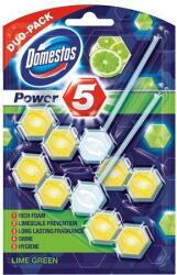 Domestos WC fertőtlenítő, 2 db-os, DOMESTOS "Power 5", lime