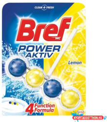 Bref WC illatosító 50 g golyós Bref Lemon Power Aktiv (44435) - nyomtassotthon