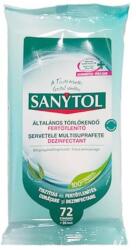 Sanytol Fertőtlenítő törlőkendő SANYTOL eukaliptusz 72db - fotoland