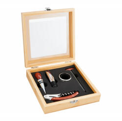 Ambition Set accesorii servire vin, 5 piese, cutie bambus, Bolero (42065)