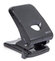 Rapesco Lyukasztó, kétlyukú, 50 lap, könnyített lyukasztás, RAPESCO "X5", fekete (IR1233) (IR1233)